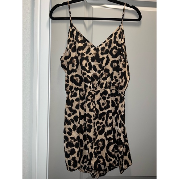 Cheetah Print Romper NWOT